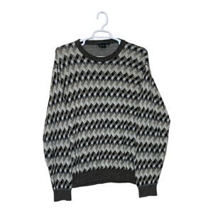 Bobby Jones cream black cotton crew neck golf sweater size XL